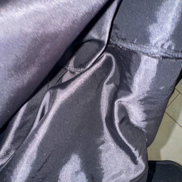 Vintage 80s/90s BERMAN'S The Leather Experts Black Leather Trench Coat - Picture 8 of 16